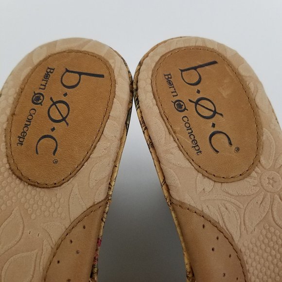 B.O.C Concepts Born 7 Cork Platform Sandal Floral - Picture 9 of 12
